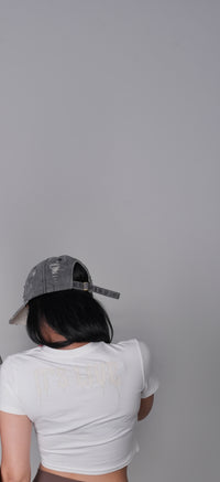 The Off Script Baby Tee White/Cream