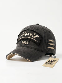 Cap - Charcoal Distressed — cap charcoal angled hangtag