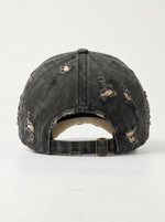 Cap - Charcoal Distressed — cap charcoal back