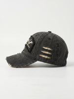 Cap - Charcoal Distressed — cap charcoal side
