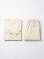 Cream Set - Tee and Shorts — cream set folded